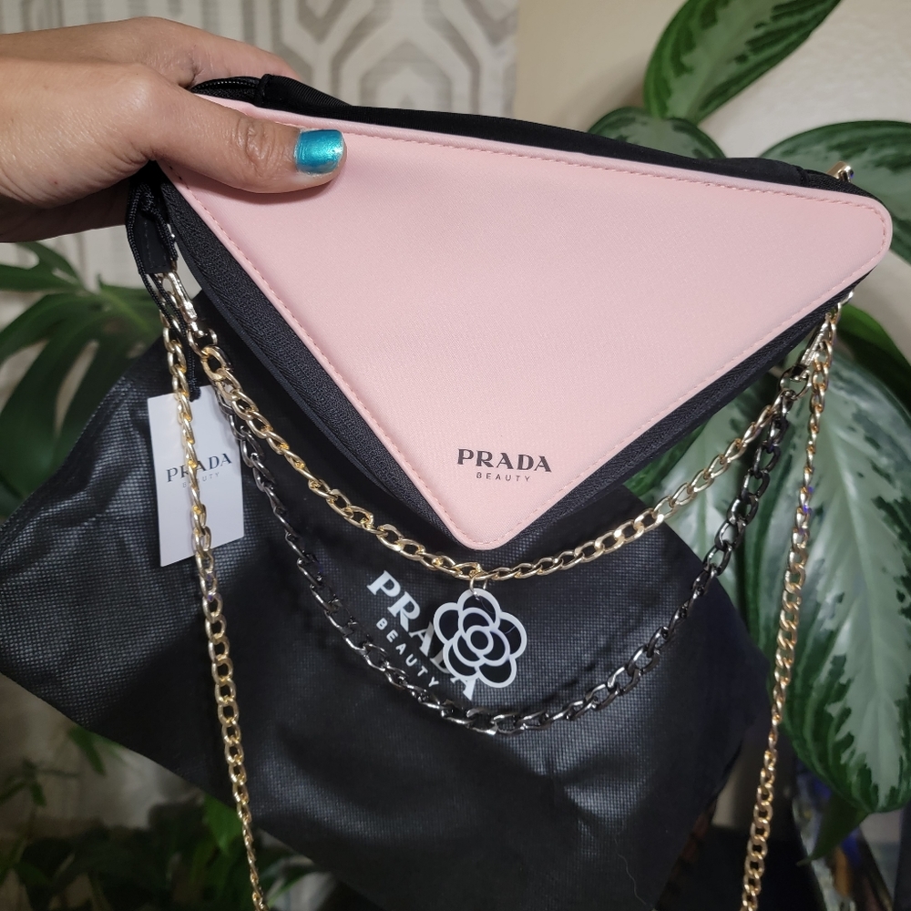 New Auth Prada triangle beauty bag